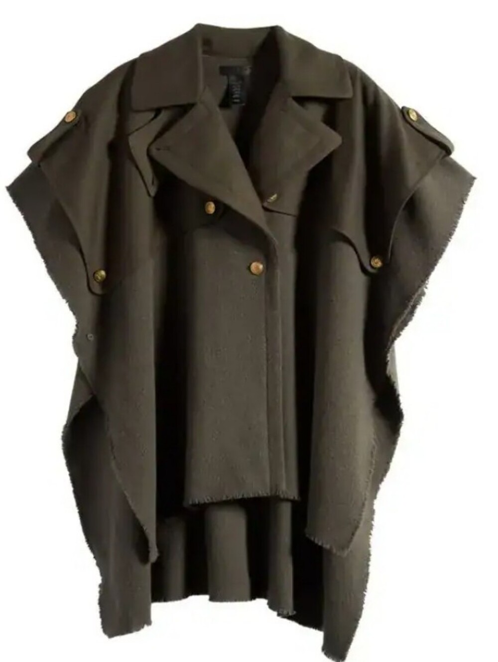 NWT Rag&Bone Mixed Media Trench Poncho. Size 1 - Picture 3 of 11